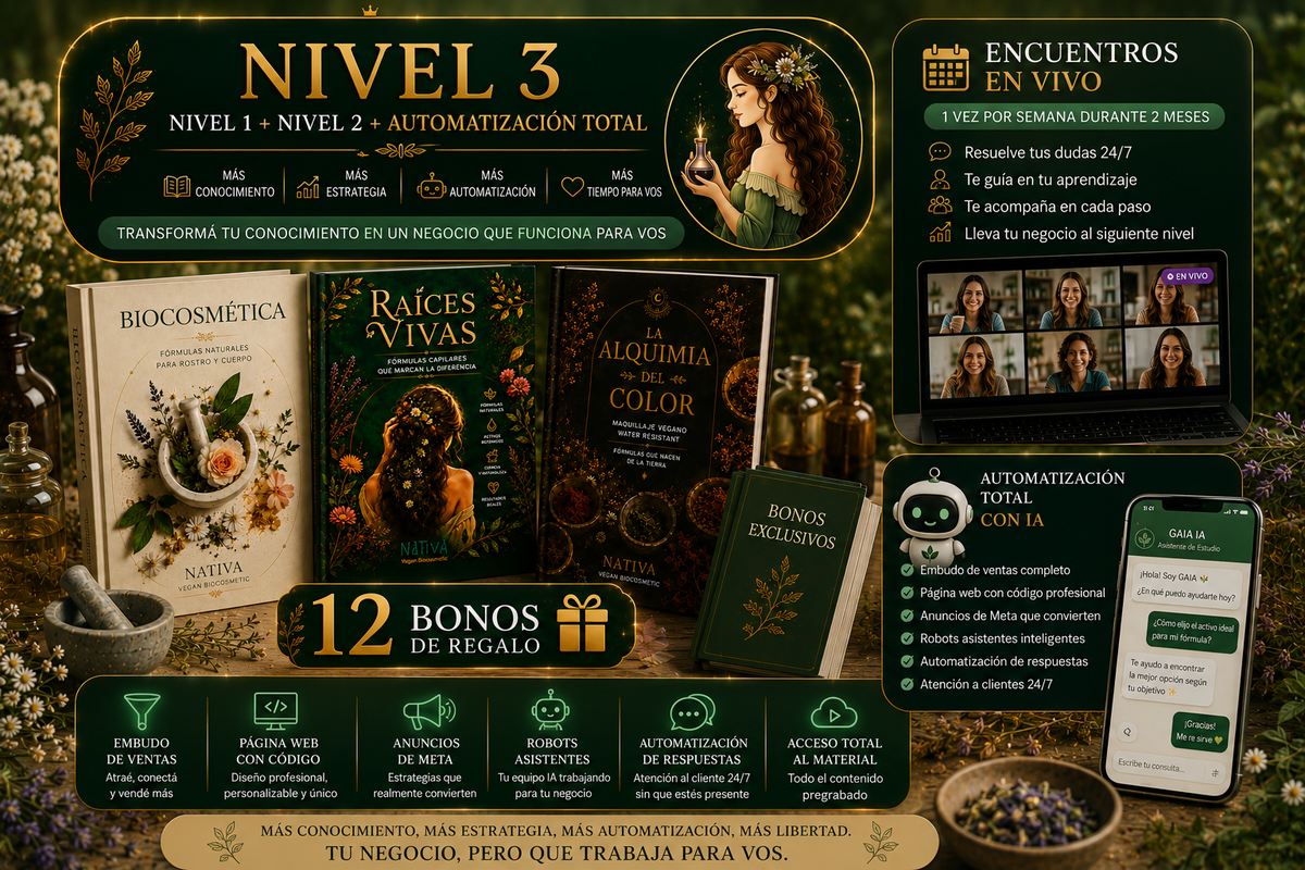 NIVEL 3: Nivel 1 + Nivel 2 + Automatizaciones e IA